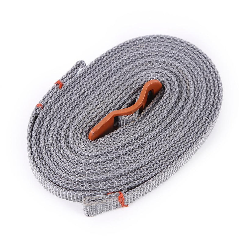 2pcs Cargo Tie Down Lash Belt with Buckle Travel Luggage Strap (Orange)