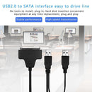 USB 2.0 to Sata Adapter for 2.5/3.5 inch Hard Disk Drive Converter Cable