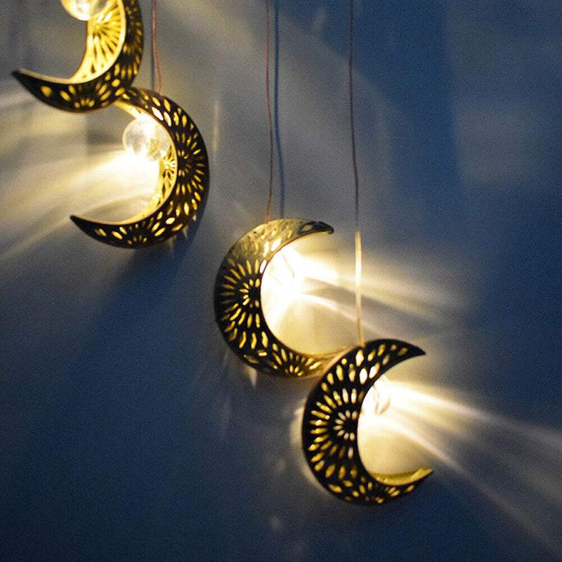 Plastic Moon Wind Play Pendant Lights, the LED Light Yard Balcony Lighting h