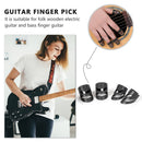4pcs Finger Cover Colorful Finger Picks for Ukulele Electric Acoustic Guitarr