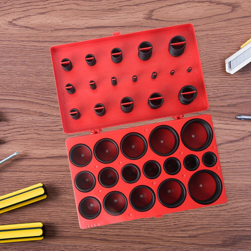 419pcs O Ring Rubber Gasket Seal Universal Washer Assortment Set R01-R32 Newly