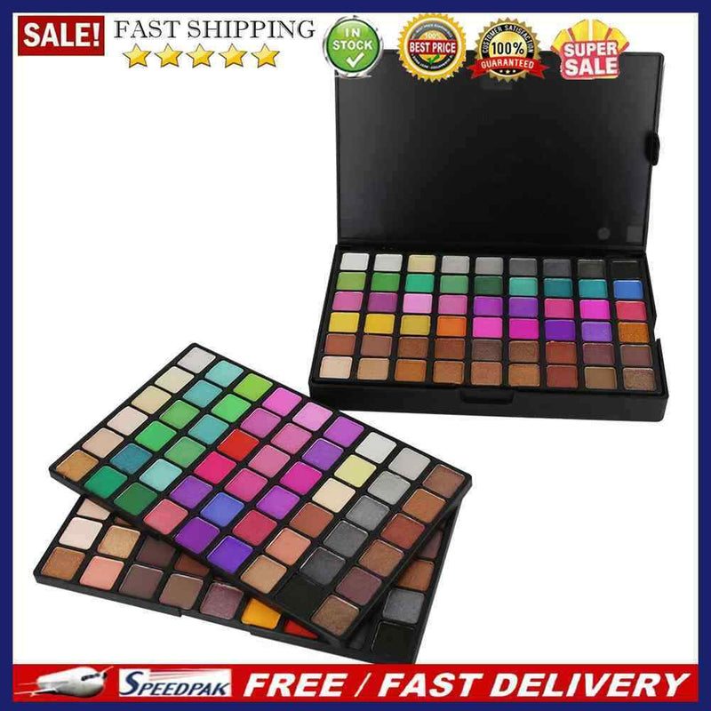 POPFEEL 162 Colors Eyeshadow Palette Set Pro Pearly Matte Eye Cosmetic Tool