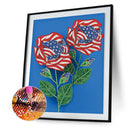 5D DIY Part Special Drill Diamond Painting Flag Flower Home Wall Art Craft Gift
