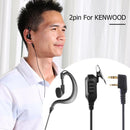 Earpiece Mic for Baofeng Kenwood Walkie Talkie Two Way Radio Accessories Headset