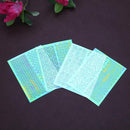 6pcs Nail Polish Art Stencil Stickers Manicure Holographic Decals Hollow