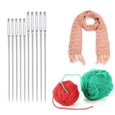 25x Stainless Steel Sewing Needles Threading Embroidery Stitching Big Eye N