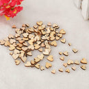 Mini 200*Wooden Small Mix Rustic Love Heart Wedding Table Dec Scatter F2Z2