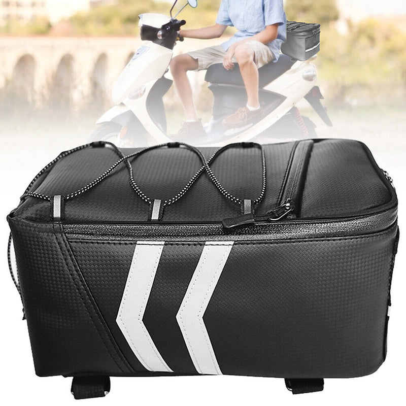 Motorcycle Backseat Storage Bags Electric Bike Rear Rack Tools Organizer Bag