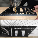 Woodworking Scriber Mark Line Gauge Dovetail Maker Template Guide Tool Newly