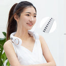3000mAh LED Digital Air Cooling Hanging Neck Bladeless Sports Fans (White)