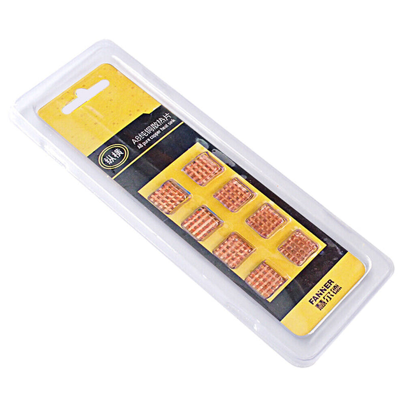 8pcs A8 Pure Copper Heatsink Cooler Heat Sink PC Graphics Card Memory Radia