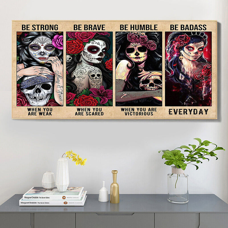 DIY Digital Picture Beauty Skeleton Frameless Oil Painting By Number Handicraft