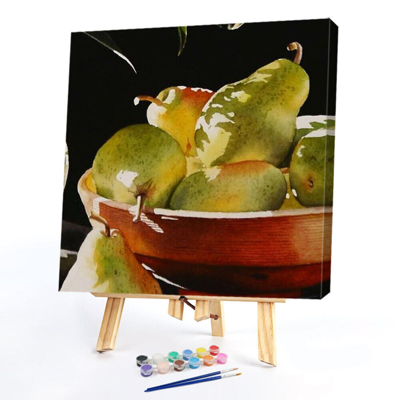 DIY Digital Picture Pear Frameless Painting By Numbers Art Handicraft Drawing