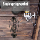 Black Metal Feeder Bait Cage Fish Bait Basket Holder Fishing Tools (15g)
