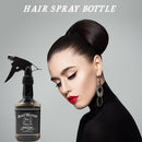350ml Hairdress Spray Bottle Retro Salon Barber Hair Water Sprayer (Black) Newly