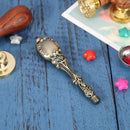 Retro Wax Sealing Stamp Alloy Handle Grip Wedding Post Stamping Decor (A) Newly