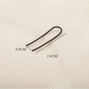 Jewelry Minimalist Women Geometry Ear Stud Copper Line Simple U Earrings