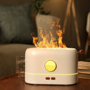 Flame Essential Oil Aroma Diffuser Air Humidifier Cool Mist Maker (White)