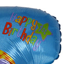 Cartoon Number 1 Balloon Baby Shower 1 Year Birthday Foil Balloons(Blue)