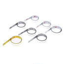 5pcs Stainless Steel Miter Track Tape Self Adhesive Metric Ruler L2R White
