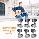 6pcs 3R 3L Guitar Tuning Pegs Enclosed Locking Tuners Knob Machine Heads Parts