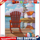 Lake Chair Hut Oil Paint By Numbers Kits DIY Handpainted on Canvas Wall Art