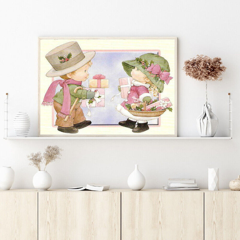 5D DIY Full Round Drill Diamond Painting Kids Presents Rhinestone Artwork