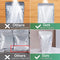 50pcs Mylar Bags for Food Storage Resealable Grain Bean Packaging Pouch Bag