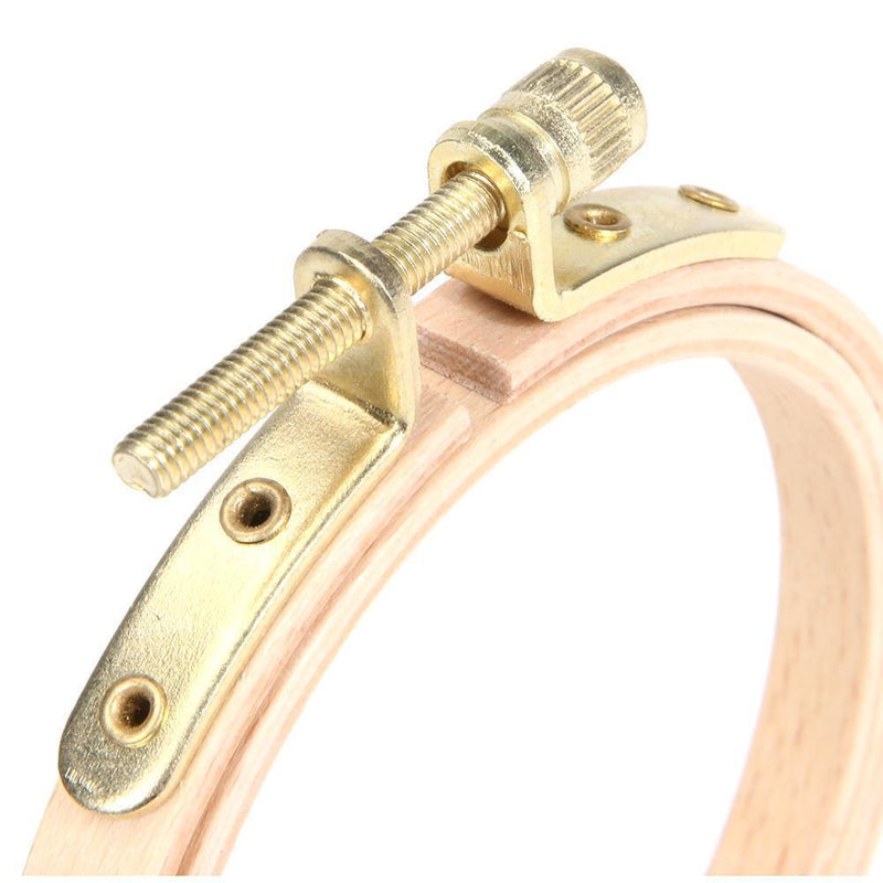 DIY Wooden Cross Stitch Frame Needlework Hoop Ring Embroidery Tool(7.5cm)