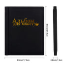 Storage Book Supplies Collectors Coin Album Holder Pockets Collecting Holder