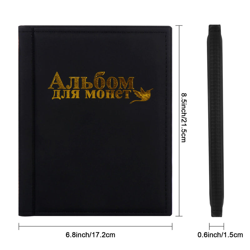 Storage Book Supplies Collectors Coin Album Holder Pockets Collecting Holder