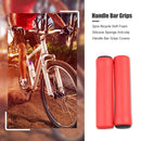 2pcs Bicycle Soft Foam Silicone Sponge Anti-slip Handle Bar Grips (Red) Newly