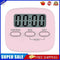 5pcs Magnetic Digital Timer Stopwatch Cooking Countdown Timer Clock (Pink)