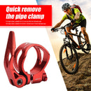 MTB Road Bike Seat Post Clamp Quick Release Seatpost Collar 31.8mm (Red) Newly