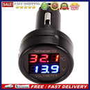 Car Auto 12V Red Green Dual Display LED Digital Thermometer Voltmeter