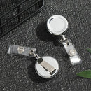ID Name Card Anti-Lost Clip Retractable Key Ring Badge Holder Lanyards