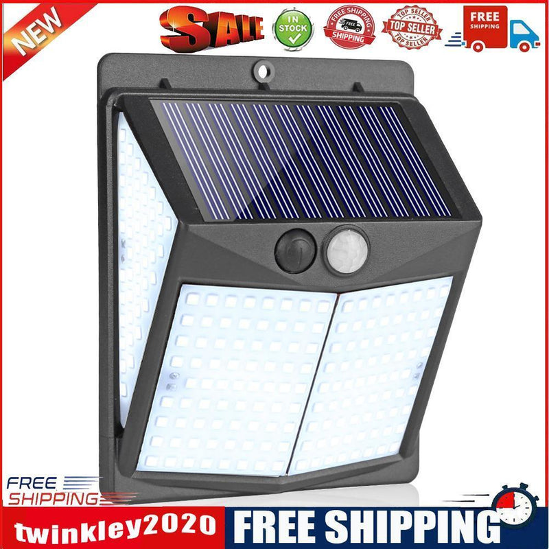 238LED Solar Wall Lamp Waterproof Motion Sensor Outdoor Garden Decor Light