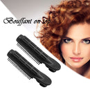 2pcs Hair Roots Fluffy Curlers Clip Hair Curler Twist DIY Tool (Black) Newly