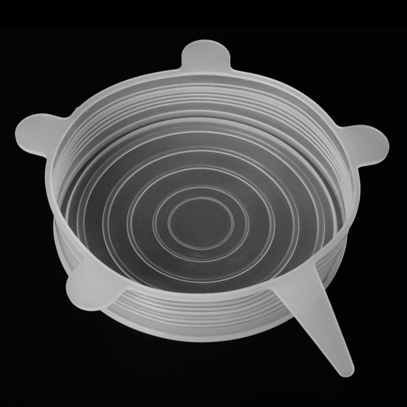Heat Resistant Reusable Stretch Silicone Lids Food Wrap Bowl Cover (6.5cm) Newly