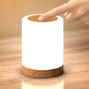 LED Colorful Touch Control Night Light Dimmable USB Rechargeable RGB Table Lamp