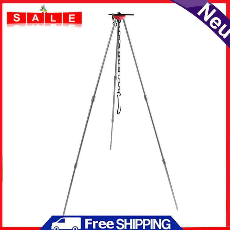 SUNDICK Outdoor Camp Picnic Cookware Tripod Aluminum Alloy Hanging Cooking Pot