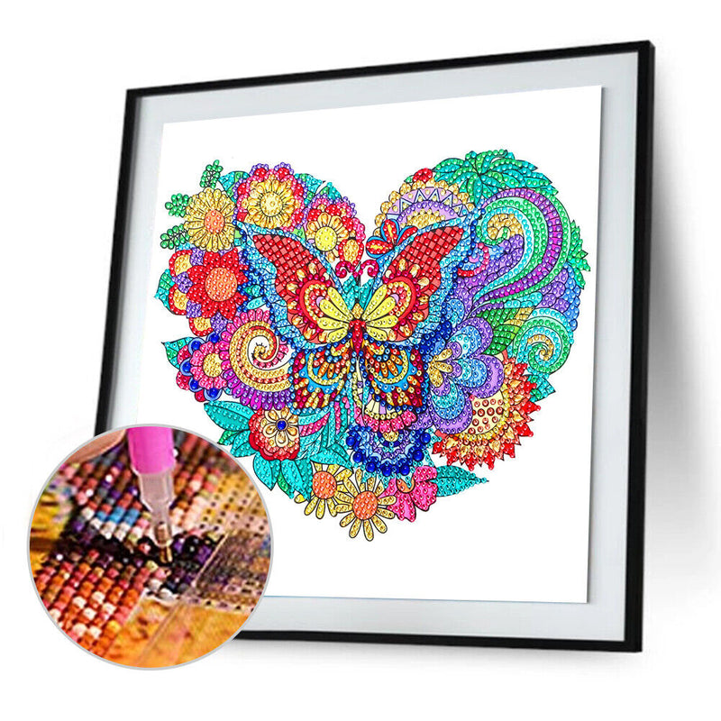 5D Diamond Painting Butterfly Love Partial Crystal Drill DIY Crafts (GT089)