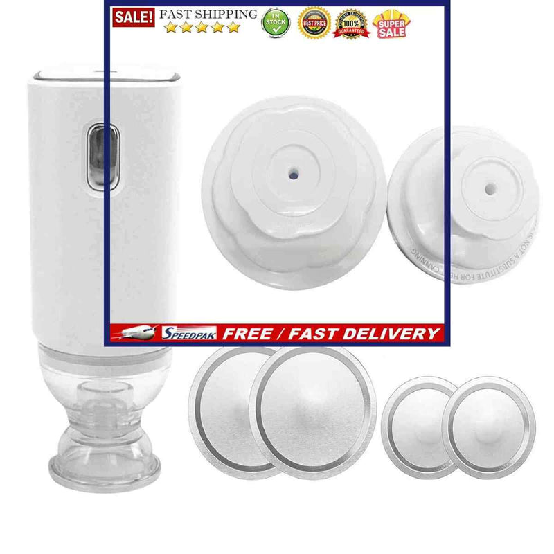 Mason Jar Sealer - Rechargeable Full Automatic Jar Vacuum Sealer Attachment