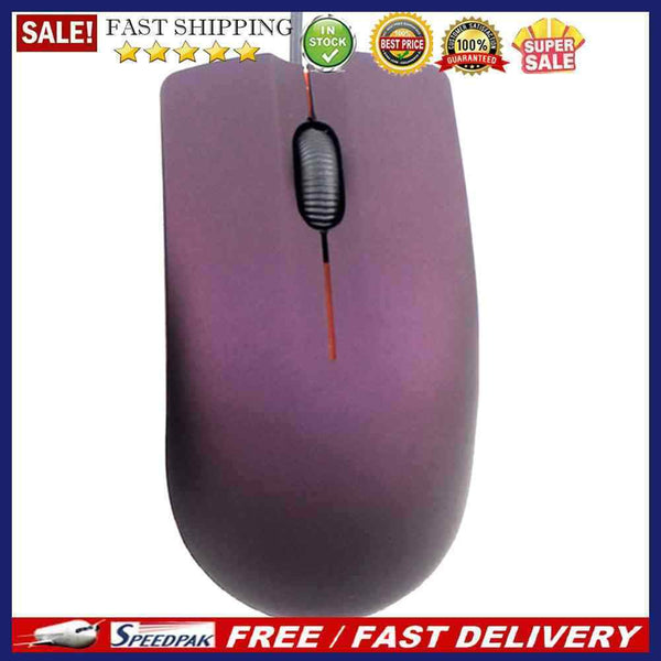 Desktop Laptop PC 3 Buttons USB Wired Ergonomics Optical Mouse for Office Home