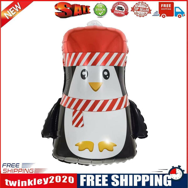 Cute Christmas Aluminum Film Balloon Holiday Party Xmas Decor (Penguin)