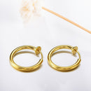 European Simple Hoop Earrings Women Men Round-shaped Ear Nose Piercing Jewelr