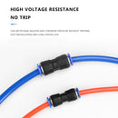 40pcs 6/8/10/12mm Pneumatic Air Line Fittings Plastic Straight Gas Quick Connect