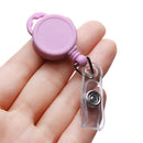Office Supplies ID Name Card Clip Lanyards Key Ring Badge Holder Retractable