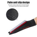 Breathable Anti-Slip Women Men Two Finer Cut Fishing Cycling Gloves (Red)