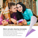 Women Bikini Dedicated Privates Shaving Stencil Female Pubic Hair Razor (01